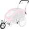 Trixie Jogger Ombouwset - Hondenfietskar tot Wandelwagen - Zwenkwiel 360° - Rood