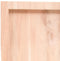 vidaXL - Wastafelblad - 220x30x(2-6) - cm - onbehandeld - massief - hout