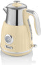 Swan SK31040CN - Retro Waterkoker - 1.5 L 3000 Watt - Crème
