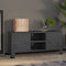 vidaXL - Tv-meubel - industrieel - 105x35x42 - cm - metaal - antracietkleurig