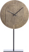 Gwenna klok op voet 26x7x40 cm - antiek brons