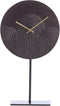 Gwenna klok op voet 26x7x40 cm - bruin