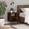 vidaXL - Nachtkastje - wandgemonteerd - 40x31x39,5 - cm - gerookt - eikenkleurig