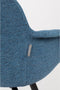 Zuiver Albert Kuip Soft Eetkamerstoelen armleuning Blauw - Set van 2