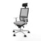 Bureaustoel met hoofdsteun Piqueras y Crespo 4B026N1 Lichtgrijs