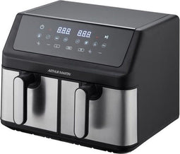 ARTHUR MARTIN - Airfryer - Olievrij - 2 tanks van 4,5L - 2000W - 8 programma's