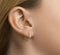 Glams oorringen - Ronde buis - Scharnier-sluiting - Zilver