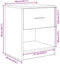 vidaXL - Nachtkastje - met - lade - 40x34x50 - cm - wit