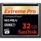 Sandisk Extreme Pro - Compact Flash - 32GB - 160MB/s lezen 150MB/s schrijven
