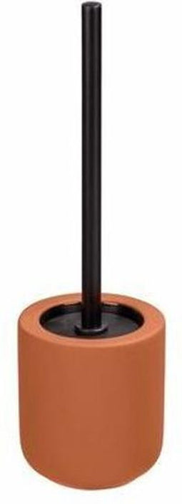 WC-borstel met houder - Terracotta WC-borstel met houder