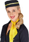 Dressforfun Stewardess M - Kostuum - Korte jurk met hoed en halsdoek