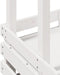 vidaXL - Tuinbartafel - met - dak - 112,5x57x195,5 - cm - massief - hout - wit
