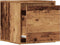 vidaXL - Opbergbox - met - lade - 40,5x40x40 - cm - bewerkt - hout - oud - houtkleurig