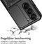 iMoshion Hoesje Geschikt voor Samsung Galaxy Z Fold 5 Hoesje - iMoshion Rugged Backcover met ring - Zwart