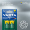 Varta NiMH C/LR14 oplaadbare batterijen - 3000mAh - Voorgeladen - (2 stuks)