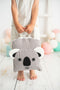 Deken Crochetts Deken Grijs Koala 85 x 145 x 2 cm