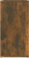 vidaXL - Schoenenkast - 60x35x70 - cm - bewerkt - hout - gerookt - eikenkleurig
