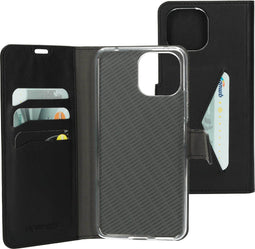 Mobiparts Xiaomi Mi 11 Lite - Classic Wallet Case - Ruimte voor pasjes - Zwart