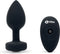 B-Vibe - Vibrerende Juwelen Plug M/L Zwart