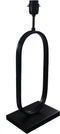 Tafellamp Ovaal - 22x15x55 - Gepoedercoat zwart - Metaal