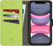 iMoshion Hoesje Geschikt voor iPhone 11 Hoesje Met Pasjeshouder - iMoshion Uitneembare 2-in-1 Luxe Bookcase - Groen