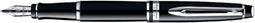Waterman Expert-vulpen | Glimmend zwart met chromen rand | Fijne penpunt | Cadeauverpakking