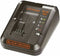 Black & Decker BDC1A - Batterijoplader - 1 Ah - 18 V 14,4 V - Zwart Oranje