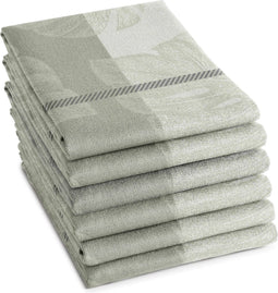 DDDDD Monstera - Theedoek - Set van 6 - Katoen - 60x65 cm - Creme (6 stuks)