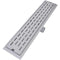 vidaXL - Douchegoot - rechthoekig - 630x140 - mm - roestvrij - staal
