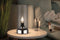 Paulmann Pinja - LED-tafellamp E14 max. 20W - Chroom Rookglas