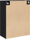 vidaXL - Wandkast - Zwart - Eiken - 69,5x34x90 - cm - Samengesteld - Hout