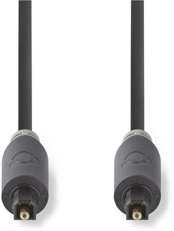 Nedis CABW25000AT30 - Optische digitale kabel S/PDIF - 300 cm - Grijs