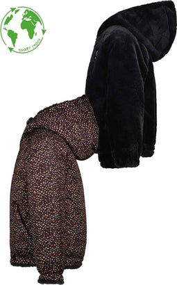 Like Flo F207-5210 - Meisjes Reversible Winterjas - Duurzaam - Navy (134)