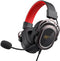 Havit H2008D - Gaming Headset - 50mm drivers met afneembare microfoon - Zwart Rood