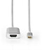 Nedis CCTB64680AL20 - HDMI naar USB type-C Kabel - 200 cm - Zilver