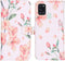 iMoshion Hoesje Geschikt voor Samsung Galaxy A21s Hoesje Met Pasjeshouder - iMoshion Design Softcase Bookcase - Wit / Roze / Blossom Watercolor