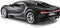 1:14 Jamara 405134 RC Sport Auto Bugatti Chiron - Zwart - 2,4GHz RC Model Kant en Klaar