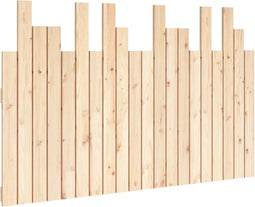 vidaXL - Hoofdbord - wandmontage - 127,5x3x80 - cm - massief - grenenhout