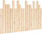 vidaXL - Hoofdbord - wandmontage - 127,5x3x80 - cm - massief - grenenhout