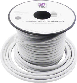 TRU COMPONENTS 1571465 Netwerkkabel CAT 5e SF/UTP 4 x 2 x 0.14 mm² Wit 25 m