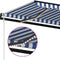 vidaXL - Luifel - automatisch - met - LED - en - windsensor - 400x350 - cm - blauw - wit