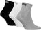 Puma - Unisex Quarter Plain Enkelsokken - Gerecycled materiaal - 3-pack (3 paar)