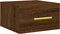 vidaXL - Nachtkastje - wandgemonteerd - 35x35x20 - cm - bruin - eikenkleur