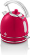 Swan Retro Waterkoker SK14630 - 1.8 Liter - 3000 Watt - Rood
