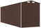vidaXL - Tuinschuur - 192x606x223 - cm - gegalvaniseerd - staal - donkerbruin