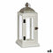 Gift Decor Lykta 18 X 43 X 18 Cm Zilverkleurig Metaal Hout Wit (6 Stuks)