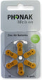 Phonak P10 hoortoestel batterijen