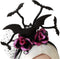 Halloween/horror verkleed diadeem/tiara - vleermuizen en bloemen - kunststof - dames/meisjes