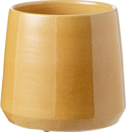 J-Line bloempot Rond - keramiek - oker - medium - Ø 23 cm