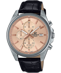 Casio Edifice EFV-610EL-5AUEF - Polshorloge - Quartz - Zwart Leer - Ø 41 mm
